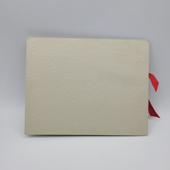 Vintage "Greetings To My Father" Card With Red Ribbon Accent - Picture 3 of 4